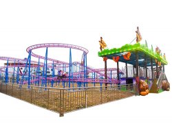 Amusement Park Roller Coaster