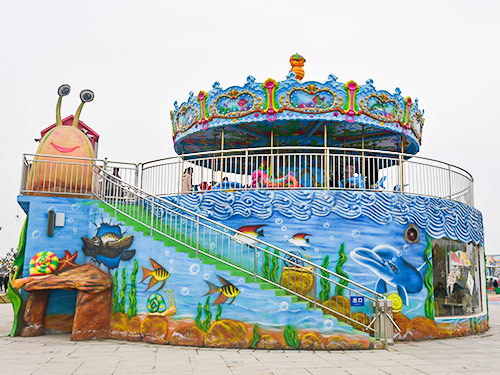 Amusement Park Carousel Ocean T