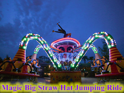 Magic Big Straw Hat Jumping Ride