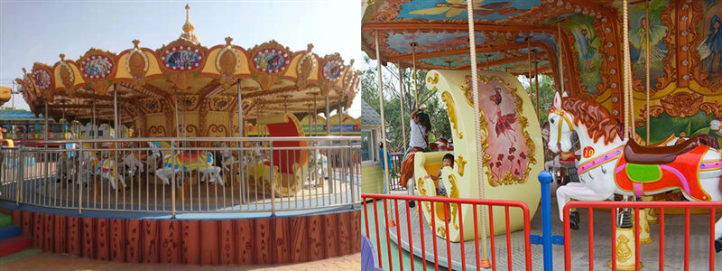 What is the bottom drive carousel ride